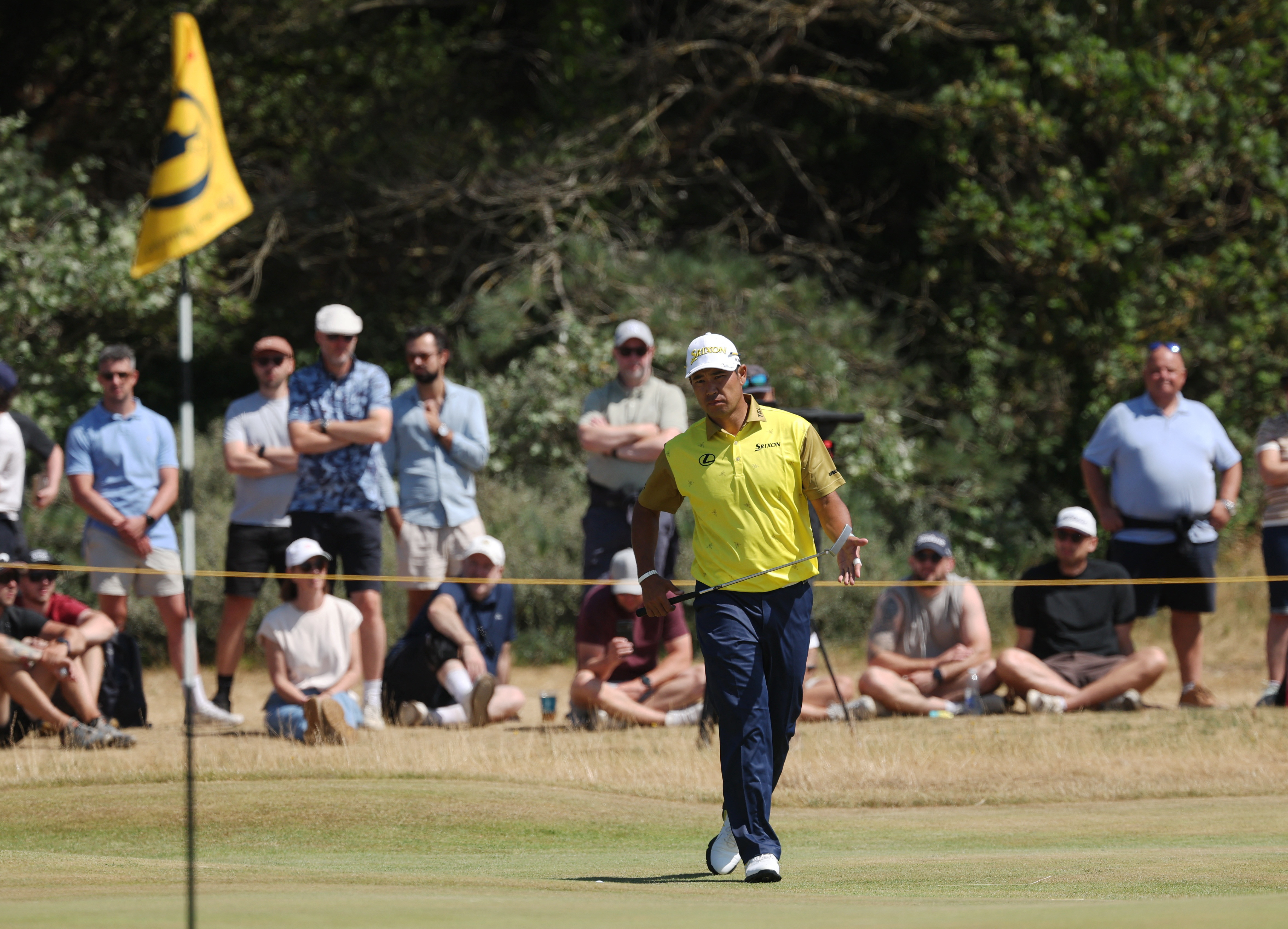 Japan's Hideki Matsuyama on the green of the 4th hole as he is featured in our 3M Open picks & predictions.