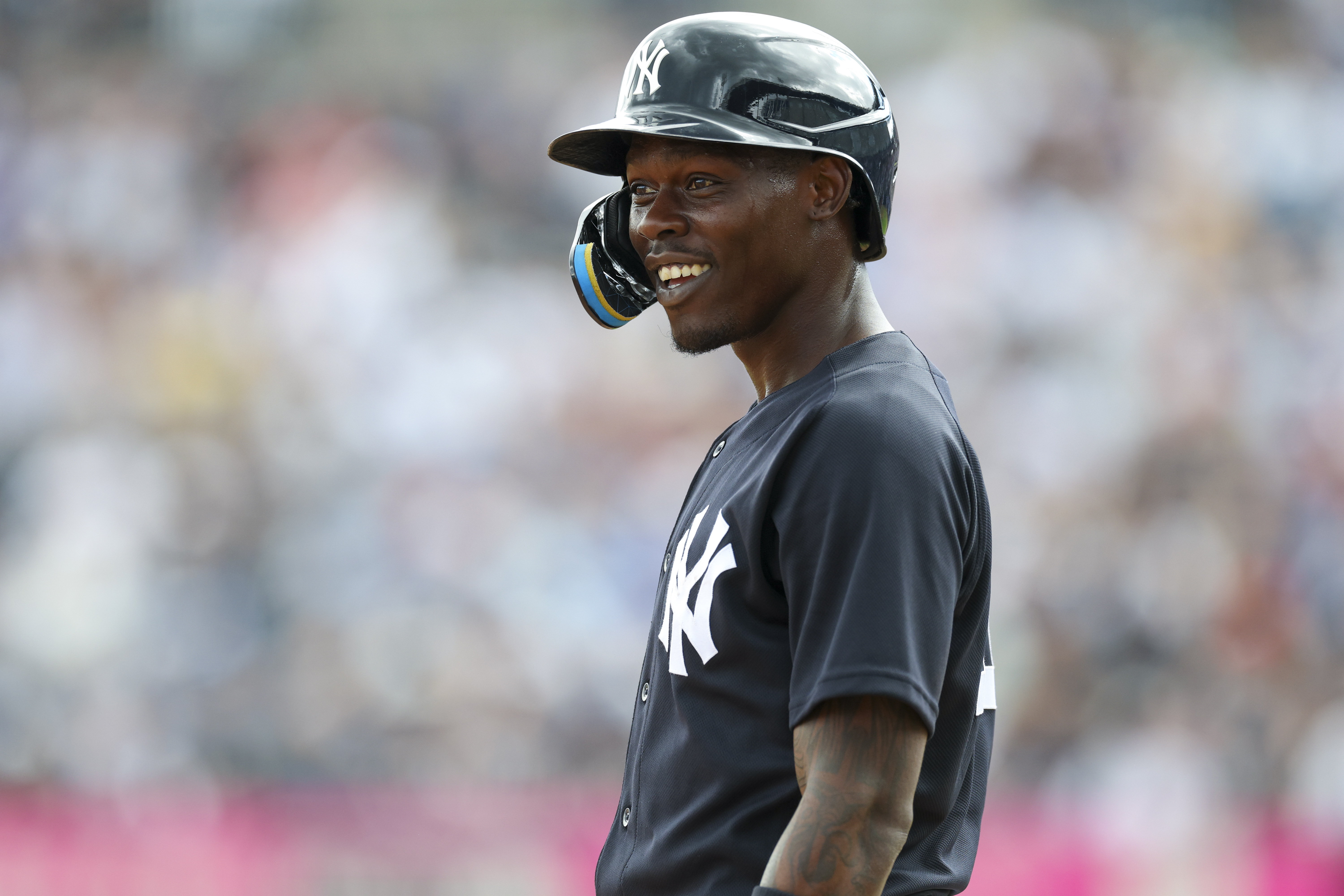 New York Yankees second baseman Jazz Chisholm Jr. headlines our Yankees vs. Giants predictions for this afternoon showdown.