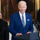 U.S. President Joe Biden delivers remarks during an event to celebrate the 2023 Stanley Cup victory of the Vegas Golden Knights as we look our 2024 U.S. presidential election odds.