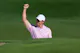 Rory McIlroy of Northern Ireland reacts after holing out as we look at the latest PGA Championship odds.