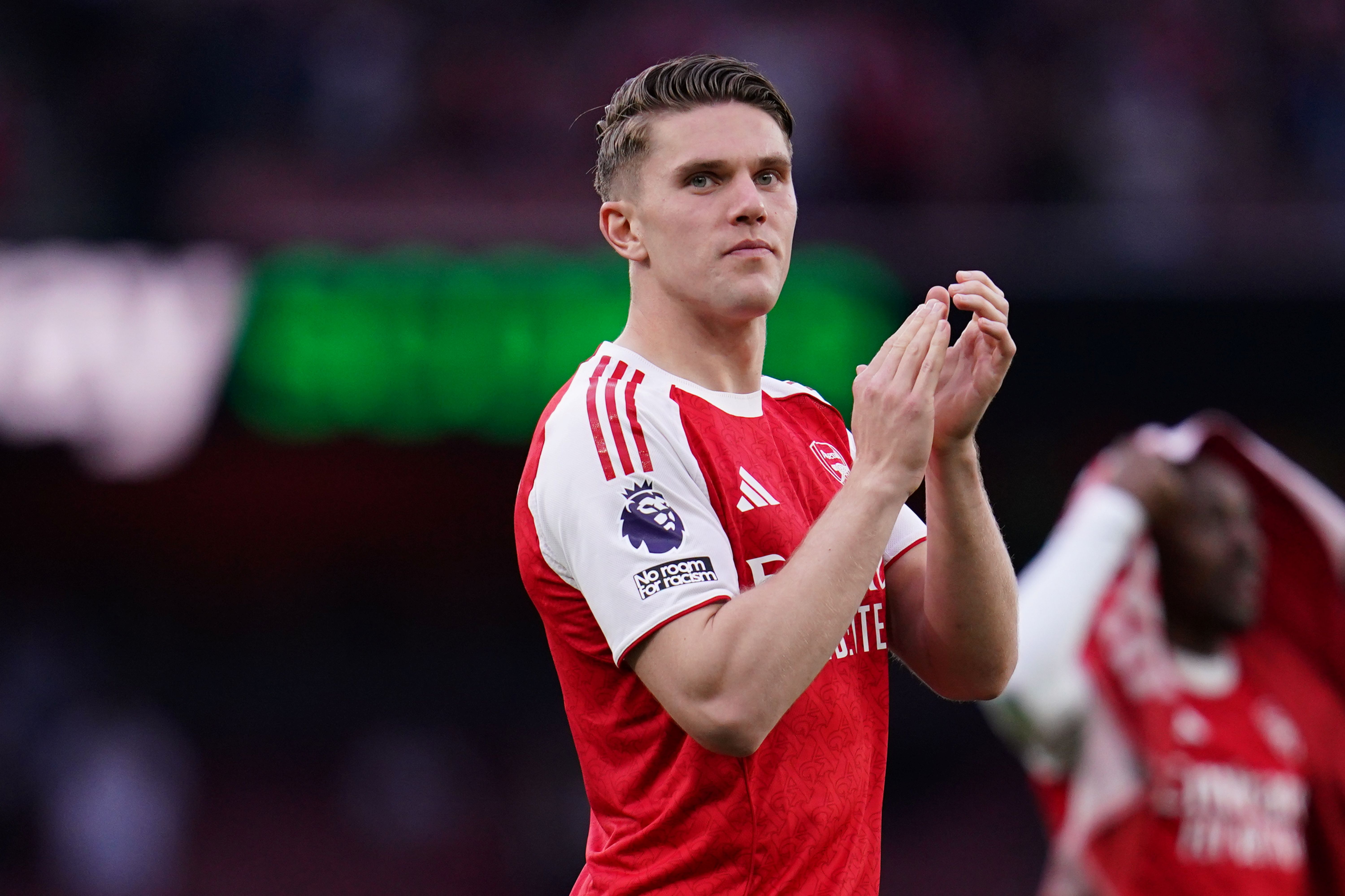 Viktor Gyokeres of Arsenal at the end of a match, and he's central as we look at our Arsenal vs. Atletico Madrid prediction.