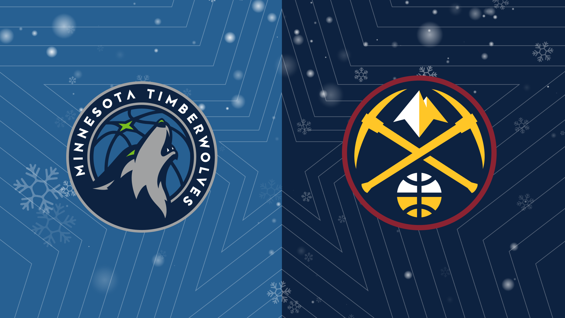 A custom image of the Christmas Day Minnesota Timberwolves vs. Denver Nuggets matchup, as we look at our Timberwolves vs. Nuggets player props