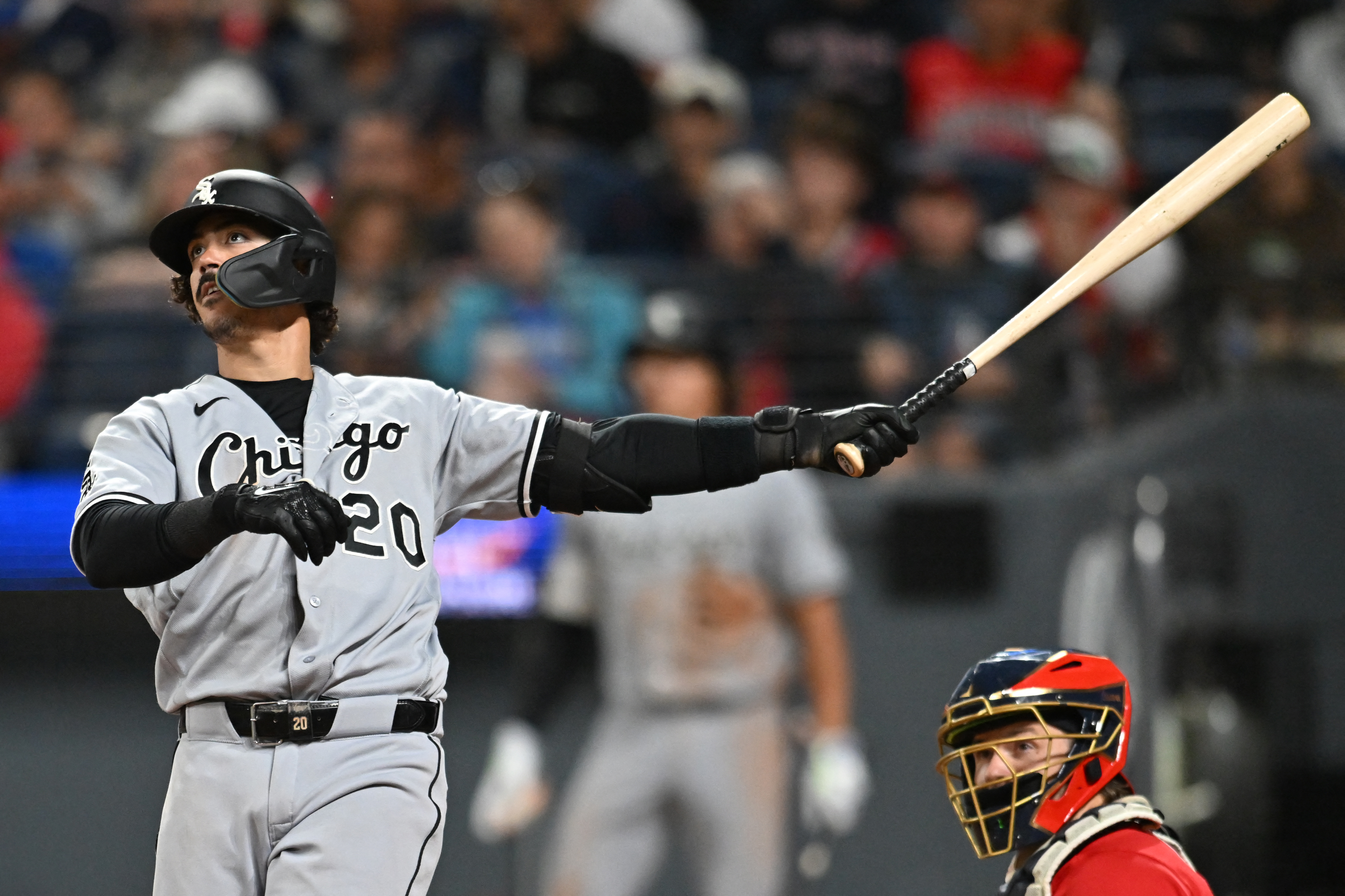 White Sox slugger Miguel Vargas in action as we break down our MLB Best Home Run Predictions Today. Photo by Ken Blaze-Imagn Images.