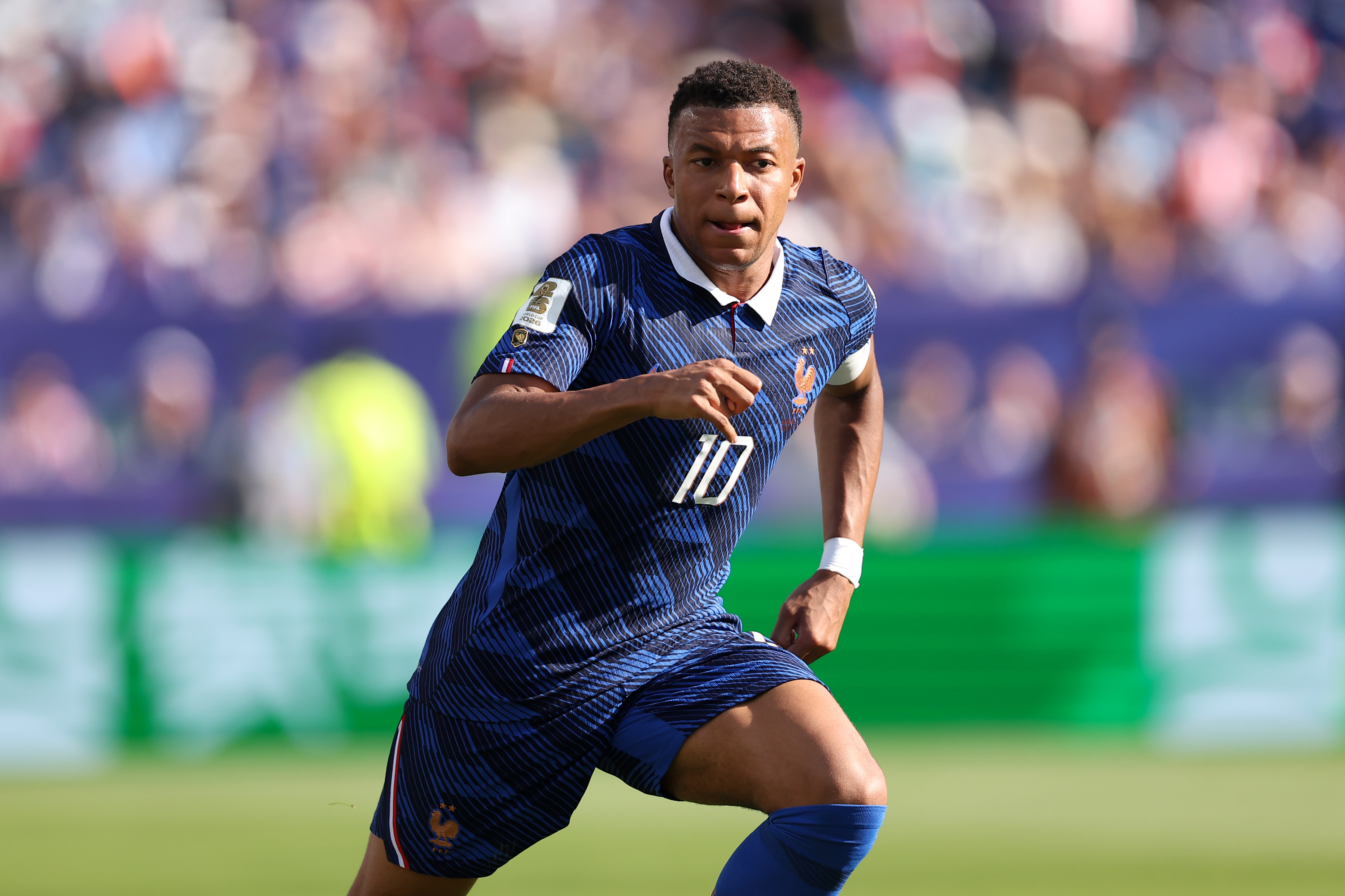France forward Kylian Mbappe (10) in action as he is featured in our best Kylian Mbappe props & odds.