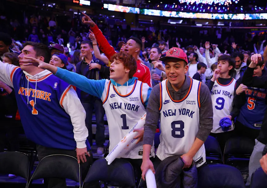 New York Knicks fans react as the team walks off the court after the game against the Toronto Raptors at Madison Square Garden as we look at the New York betting report for December.