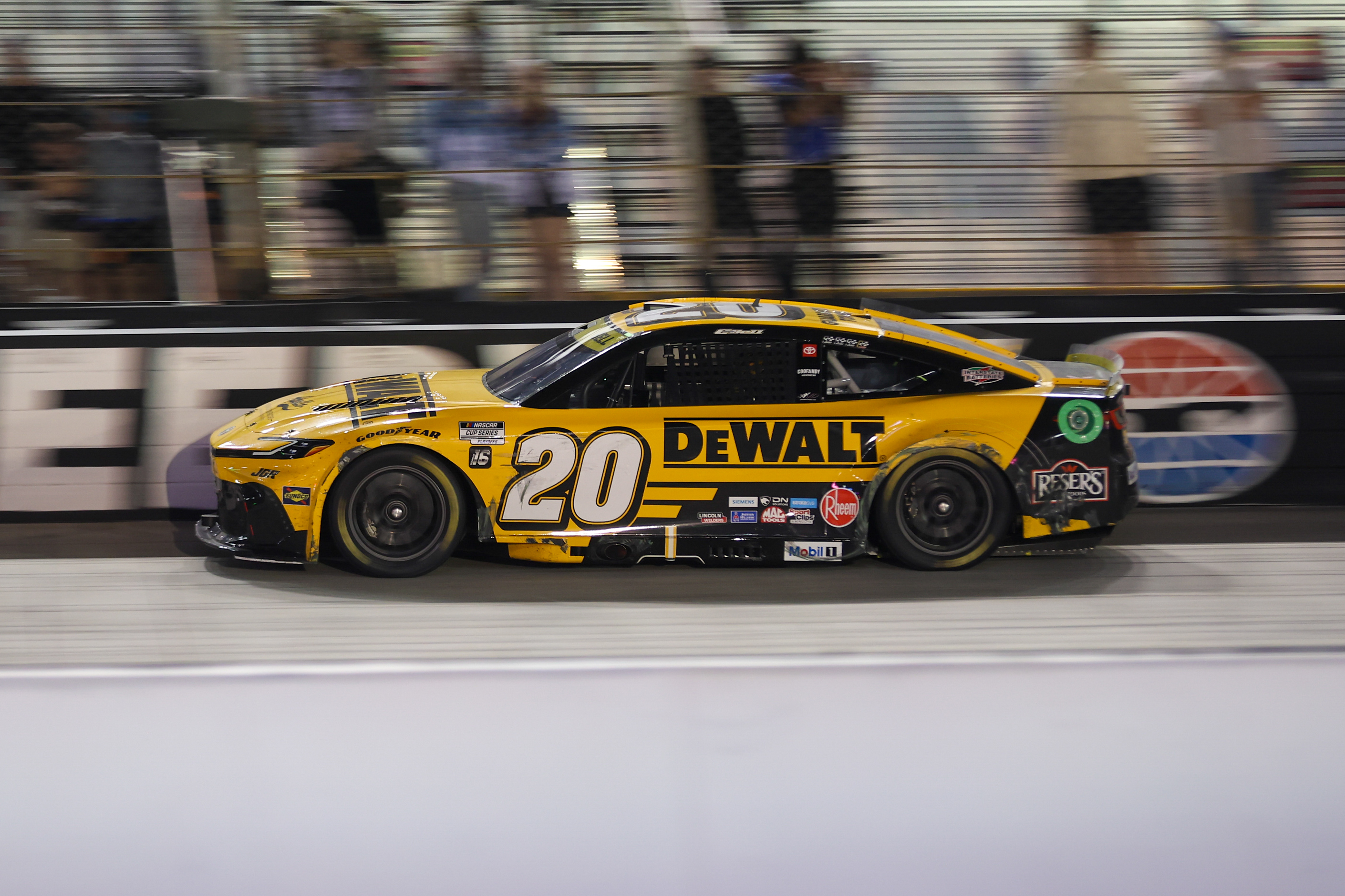 NASCAR Cup Series driver Christopher Bell (20) at Bristol Motor Speedway.