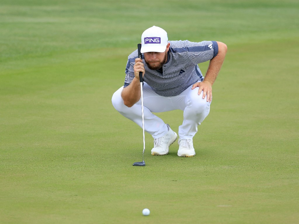 Tyrrell Hatton of England hits his putt as we look at our WGC-Match Play power rankings