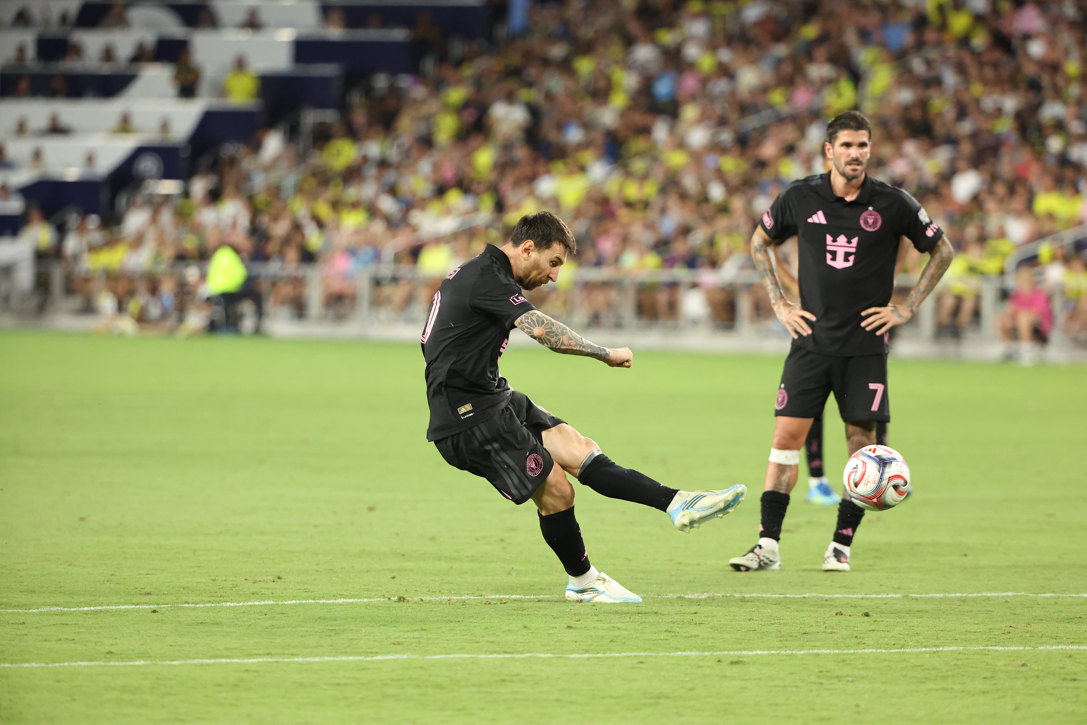 Inter Miami CF forward Lionel Messi takes a penalty kick as we make our best Philadelphia Union vs. Inter Miami prediction