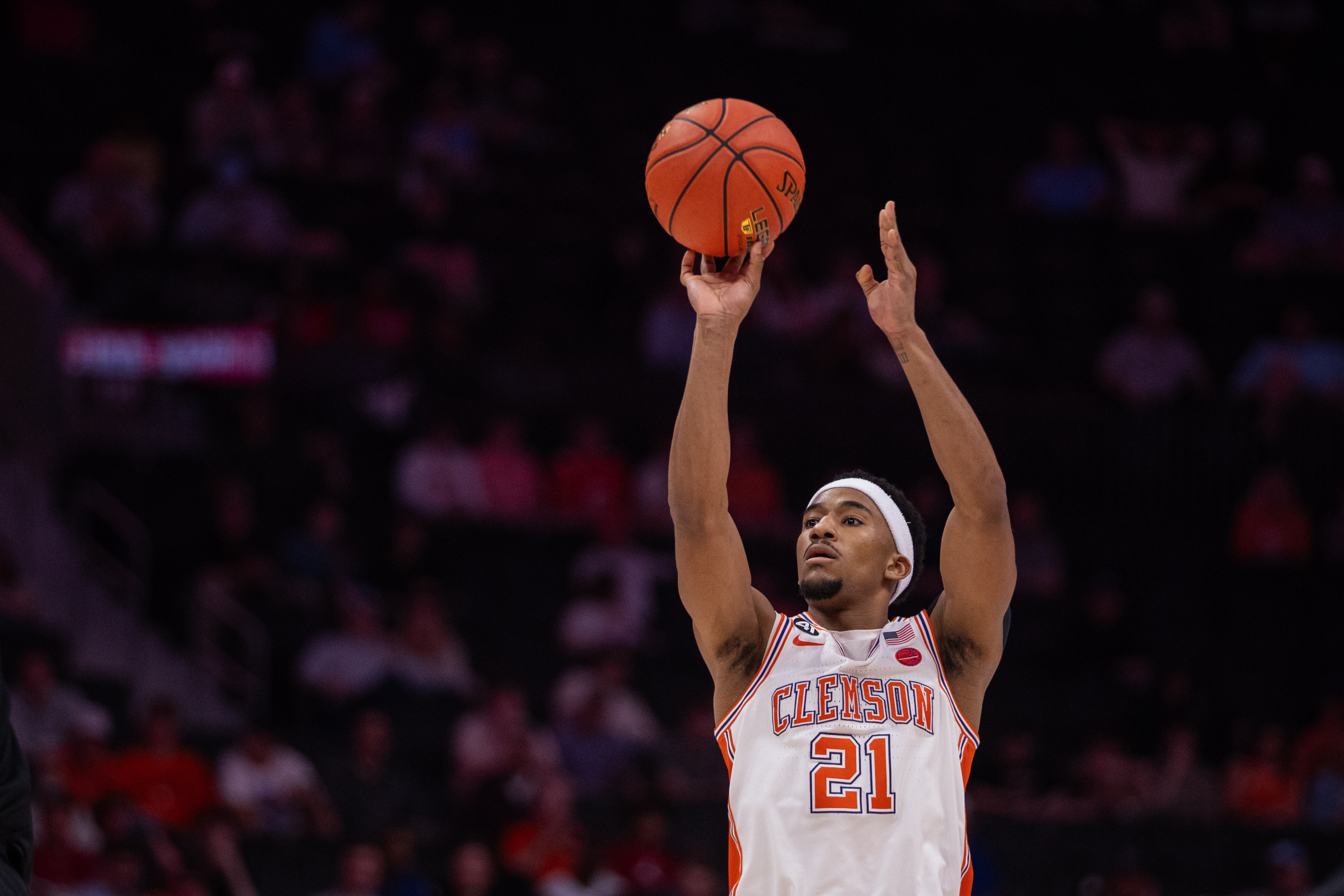 Clemson Tigers guard Ace Buckner shoots the ball as we make our best Iowa vs. Clemson prediction.