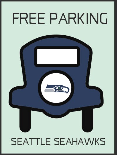 Sbr Monopoly Seahawks Free Parking