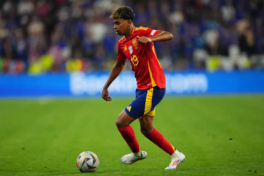 Lamine Yamal during the UEFA Euro 2024 semifinal as we offer our best props for the Euro 2024 final between Spain and England.