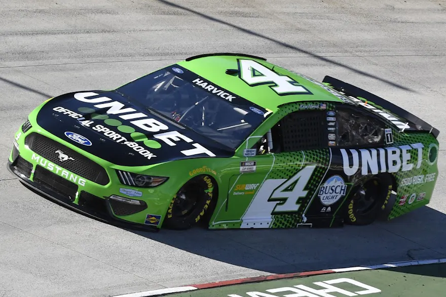 Kevin Harvick, the Unibet Ford driver, drives as we look at the Kindred Group Q1 financials.