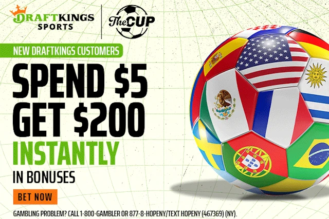 DraftKings Sportsbook 'The Cup' promo.
