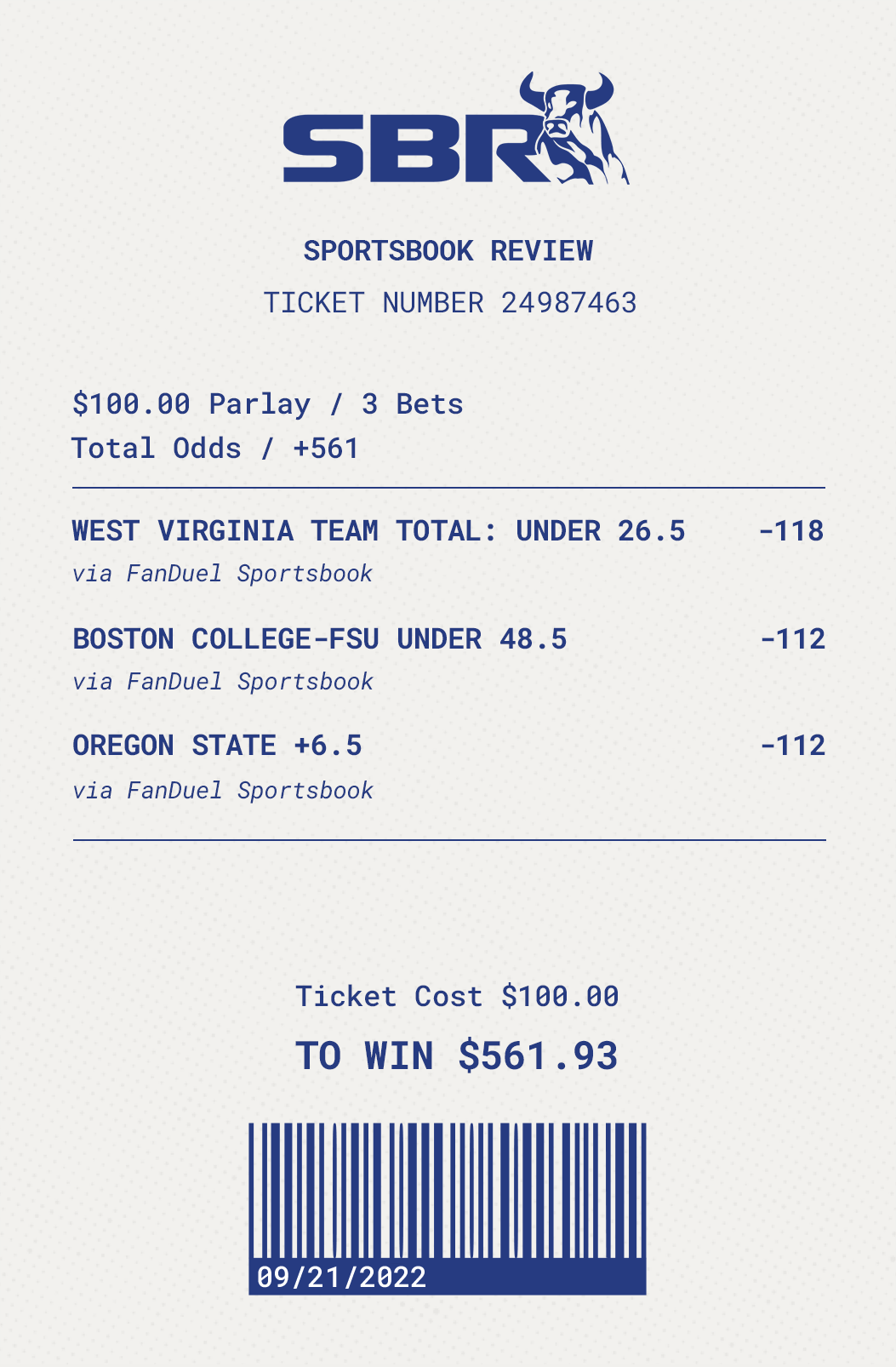 Parlay Power Play: Bet of the week - Week 4 