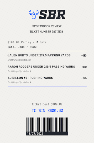 Packers vs. Eagles Best Same Game Parlay Picks for Sunday Night