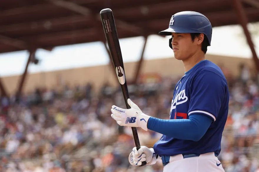 Shohei Ohtani of the Los Angeles Dodgers bats against the San Francisco Giants, and we're offering our top Shohei Ohtani player props based on the best MLB odds.