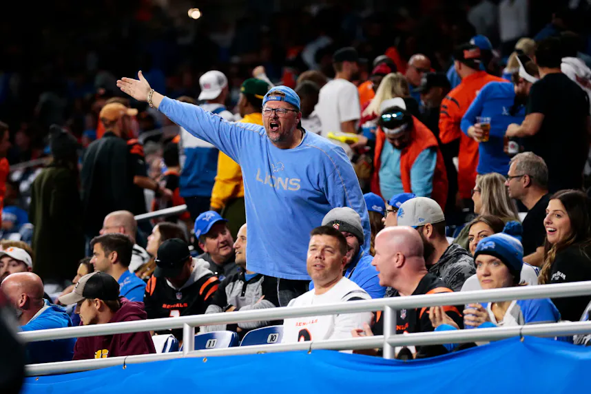 An angry Detroit Lions fan shouts at officials as we look at the American Gaming Association adding a fifth pillar to its responsible gaming campaign.