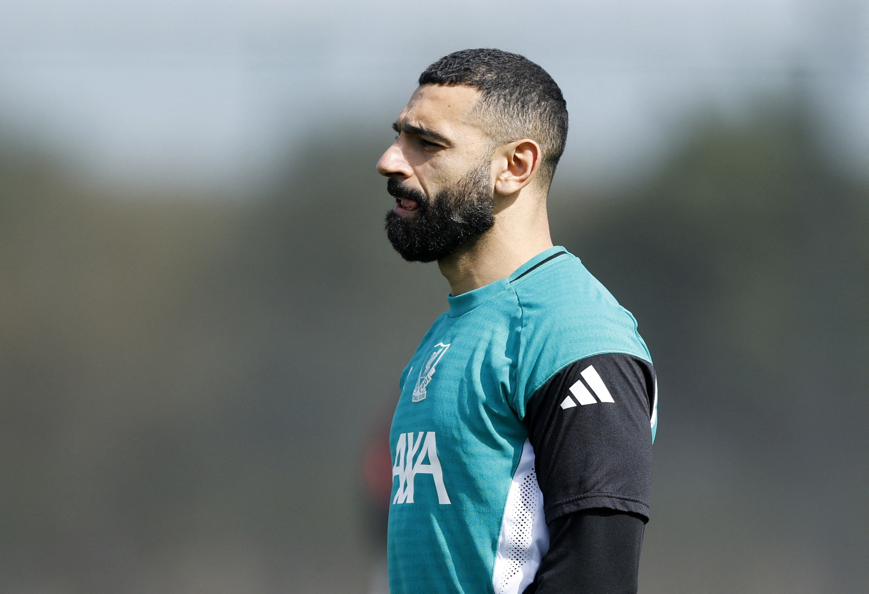 Mo Salah training as we provide our Liverpool vs. Fulham prediction and odds. 