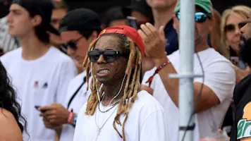 Musician Lil' Wayne watches the Men's Skateboard Street Final as we look at the 2025 Super Bowl halftime show odds.
