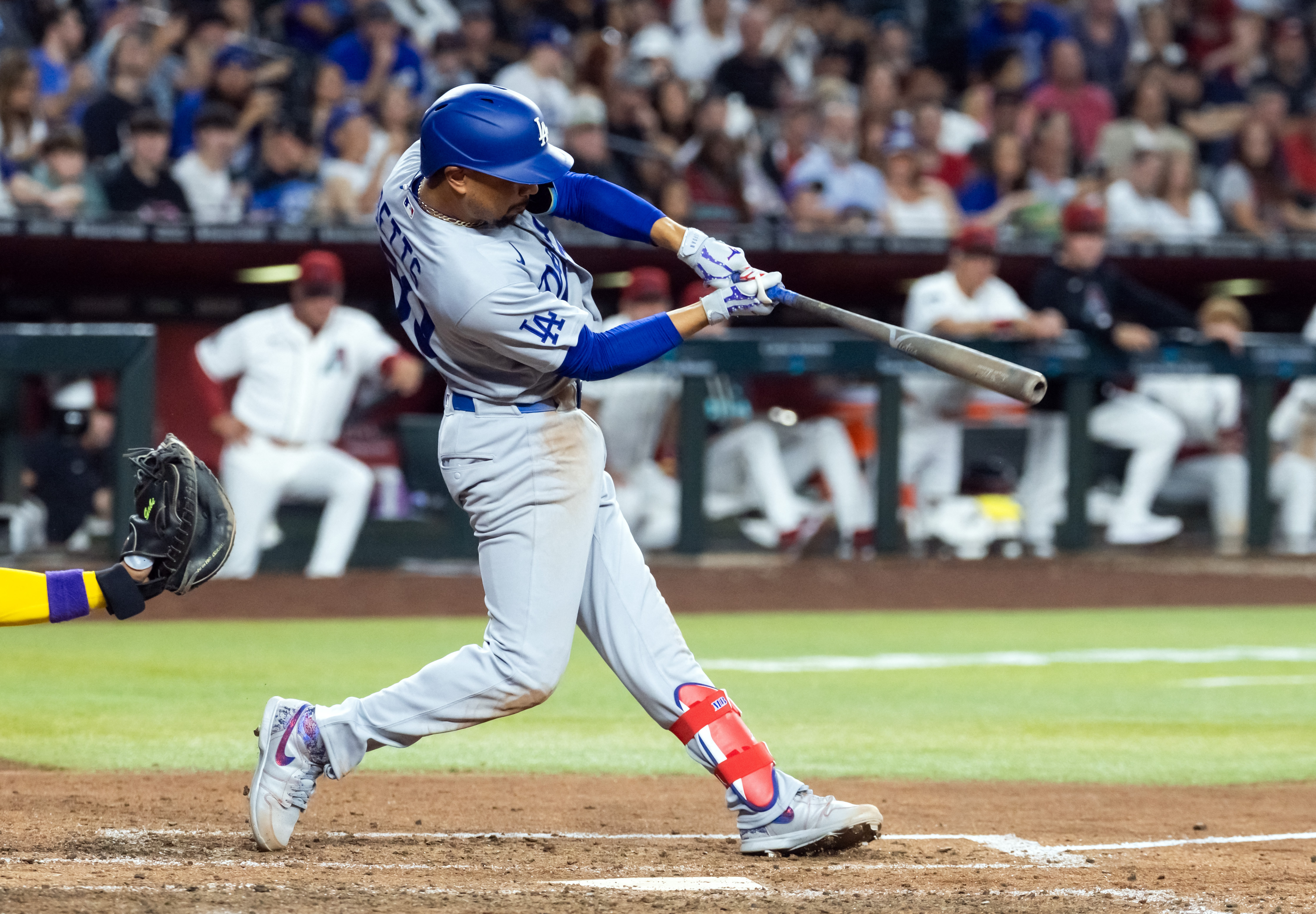 Los Angeles Dodgers shortstop Mookie Betts hits as we make our best home run predictions today.
