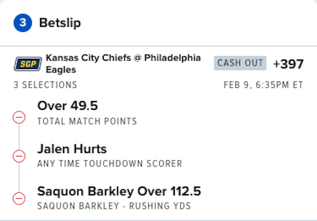 Super Bowl parlay picks.