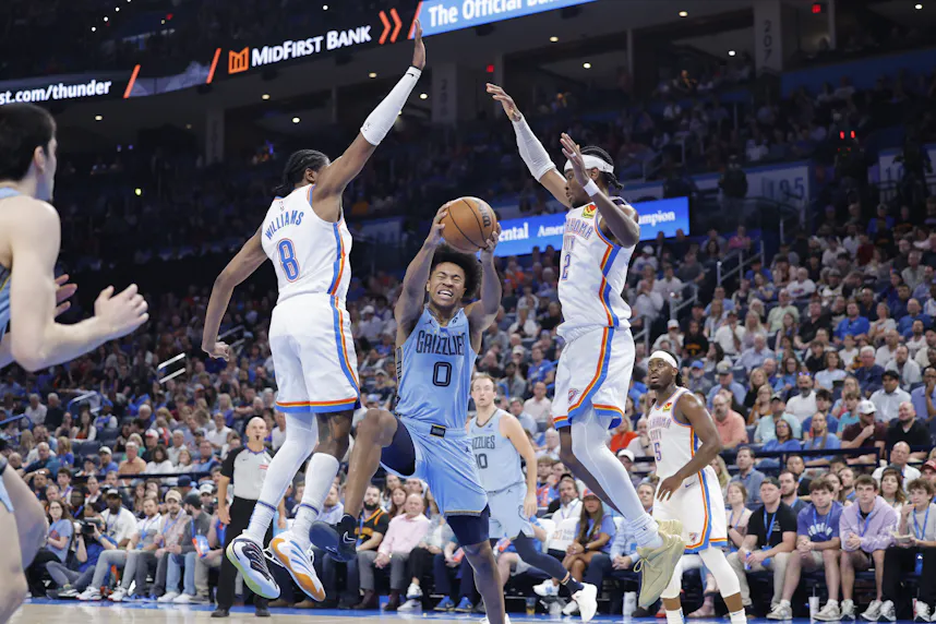 Grizzlies vs. Thunder Game 1 Parlay Picks & Predictions: Today's Best NBA Playoff SGP Odds