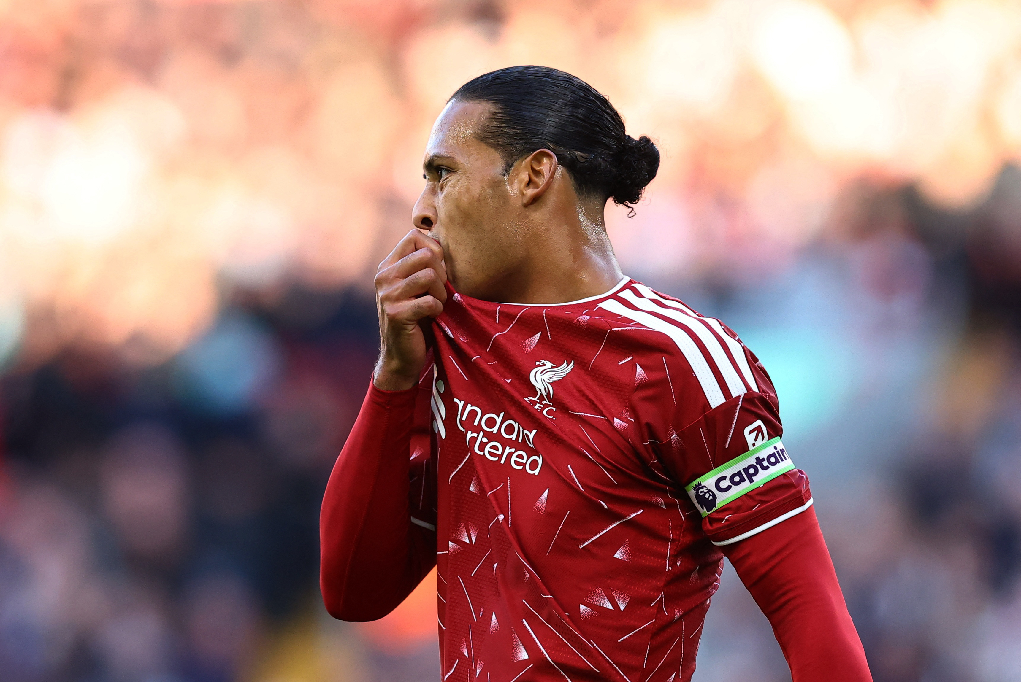 Liverpool's Virgil van Dijk in action as we make our best LASK vs. Liverpool prediction.