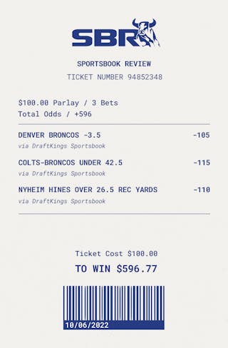Denver Broncos vs. Indianapolis Colts Same-Game Parlay: Riding Russell  Wilson on Thursday Night Football