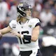 Trevor Lawrence #16 of the Jacksonville Jaguars looks to pass as we look at the best Monday Night Football odds for Week 13