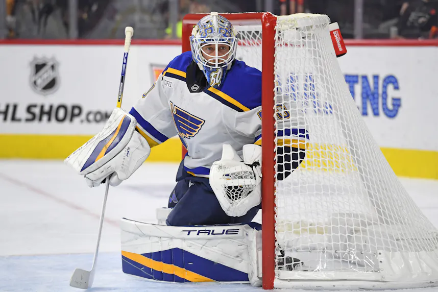 St. Louis Blues goaltender Jordan Binnington as we look at the St. Louis Democratic Central Committee opposes Missouri sports betting.