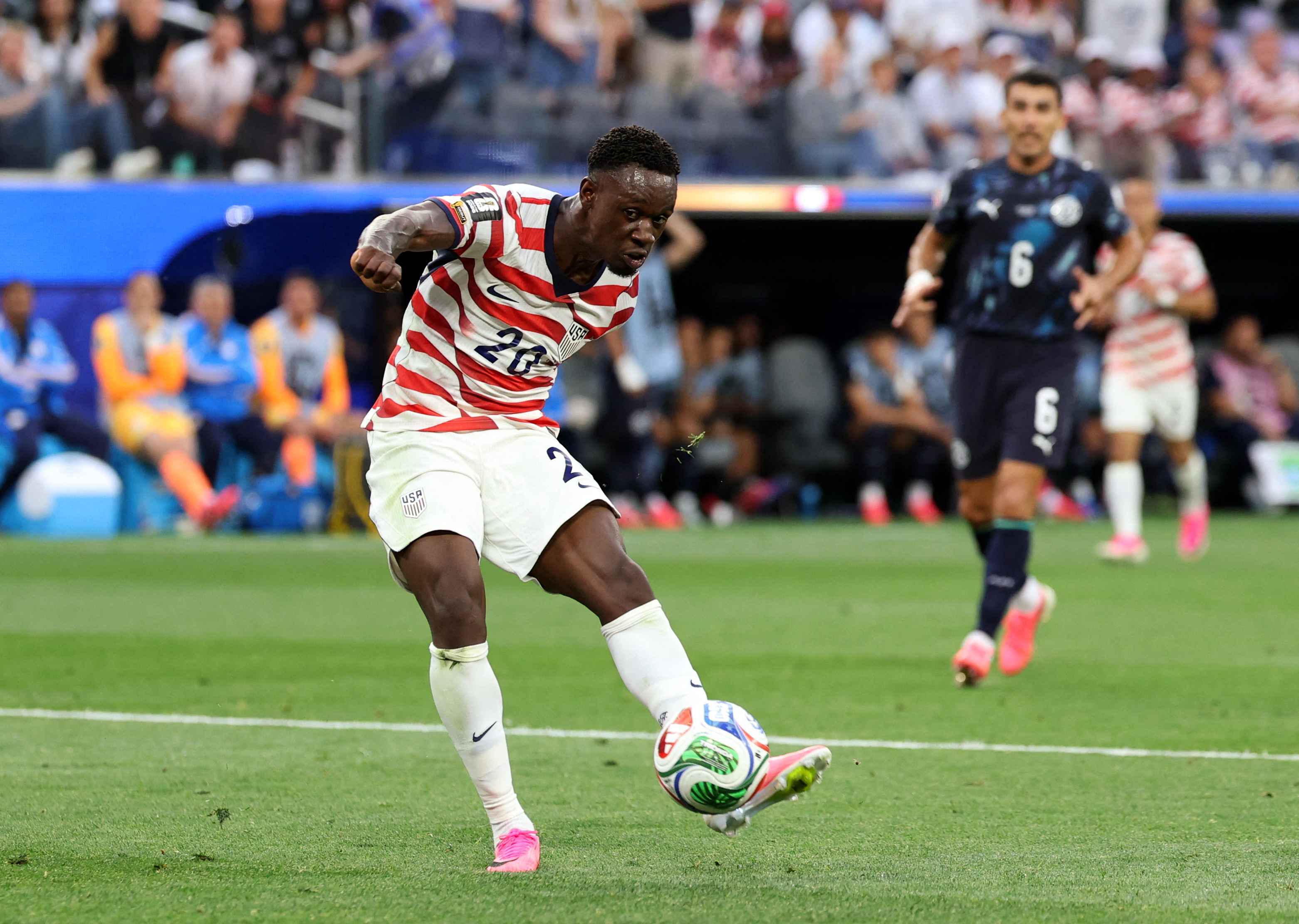 Folarin Balogun of the U.S. scores as we look at United States vs. Australia win probability and predictions