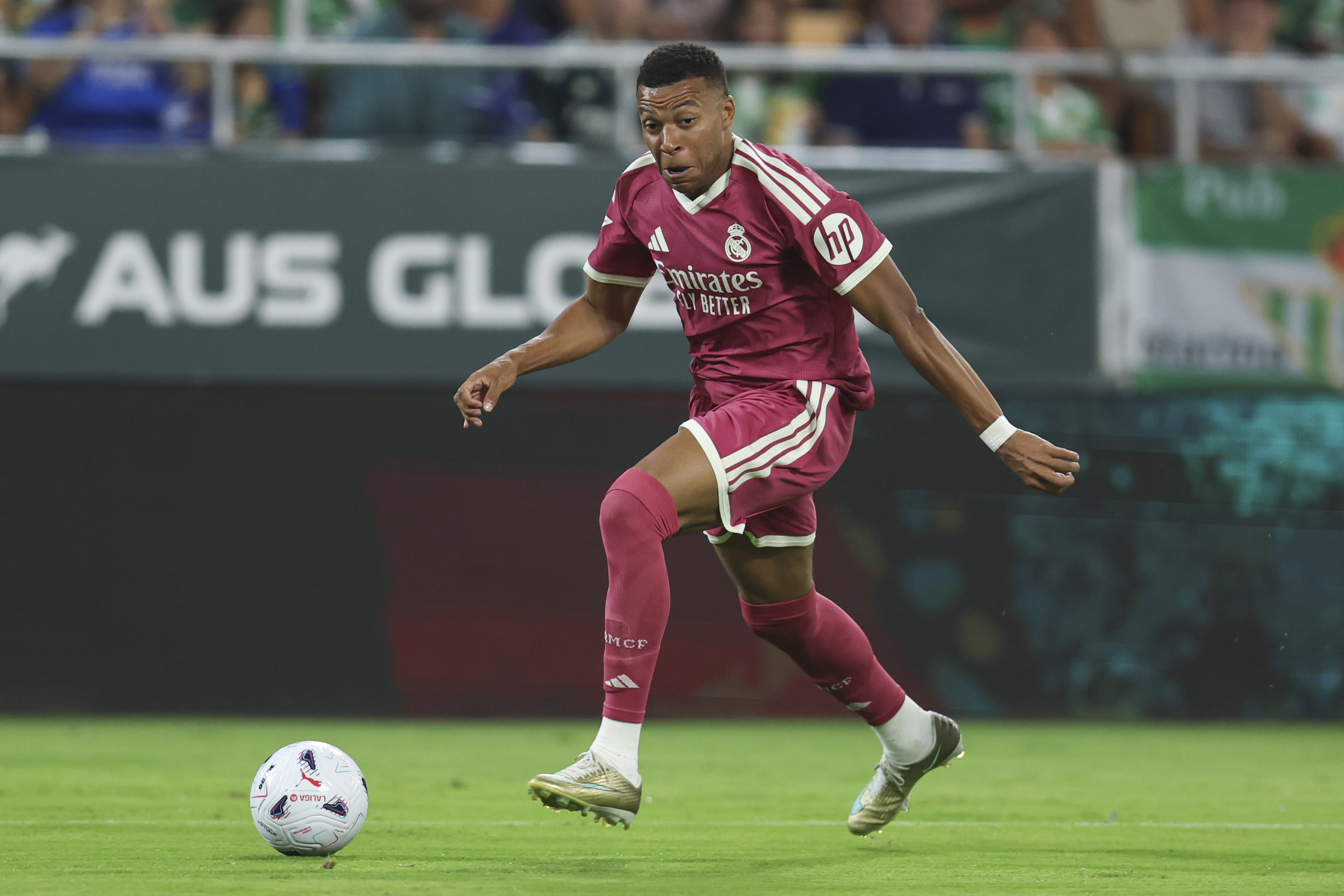 Kylian Mbappe in action as we make our best Real Madrid vs. Inter prediction