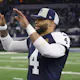Dak Prescott #4 of the Dallas Cowboys reacts after a win as we look at the Sunday Night Football odds