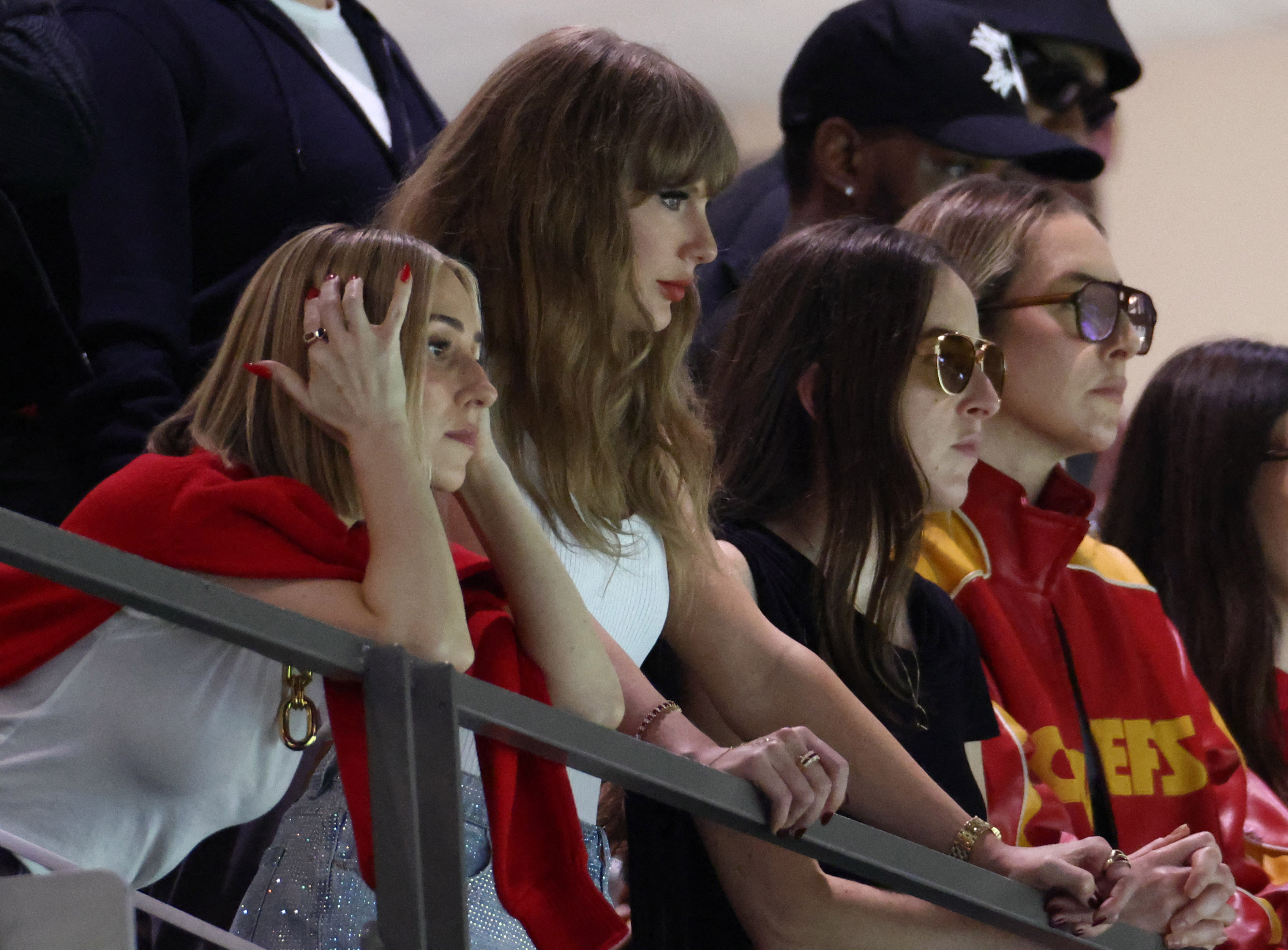 Taylor Swift watches the Super Bowl as we look at prediction markets for which celebrities might attend Super Bowl 2026.