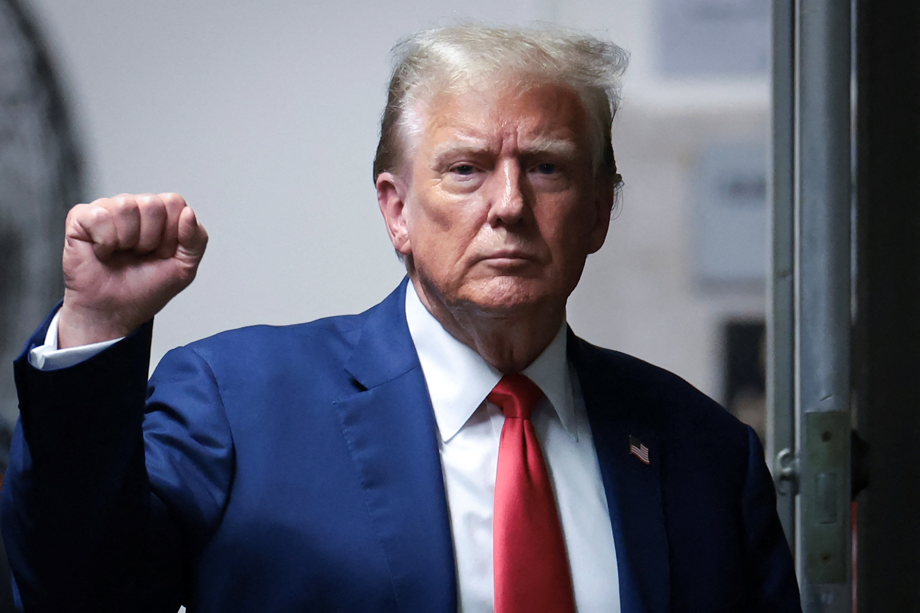 U.S. President Donald Trump signals to supporters as we look at the AP providing election results to Kalshi.