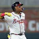 Ronald Acuna Jr. of the Atlanta Braves reacts on second base after hitting a game-tying RBI single against the Arizona Diamondbacks, and we're offering our top Braves vs. Astros player props based on the best MLB odds.