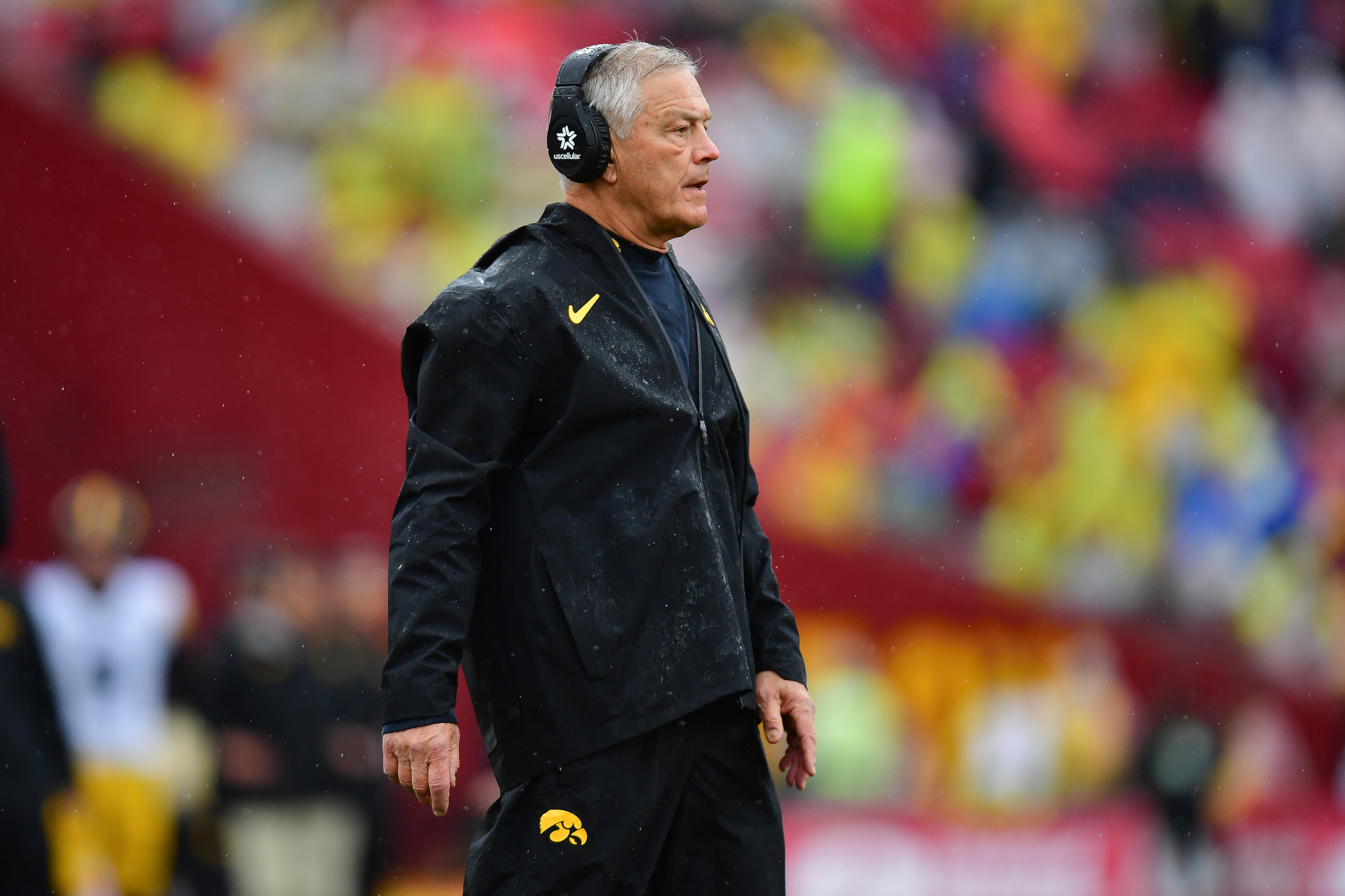 Iowa Hawkeyes head coach Kirk Ferentz watches game action as we break down our college football upset picks Week 4.