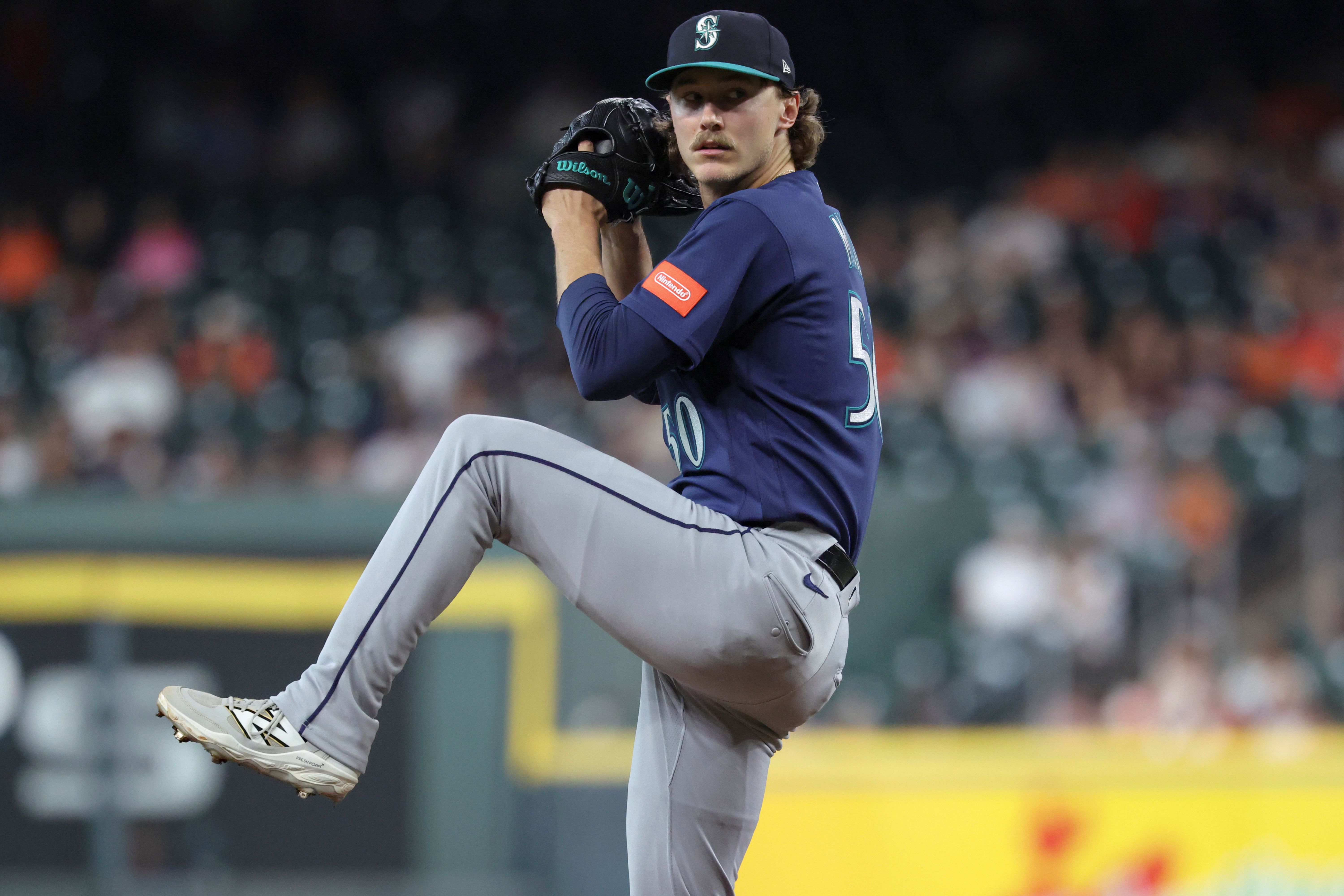 Seattle Mariners starting pitcher Bryce Miller delivers a pitch, and he's key to my best NRFI bets today.