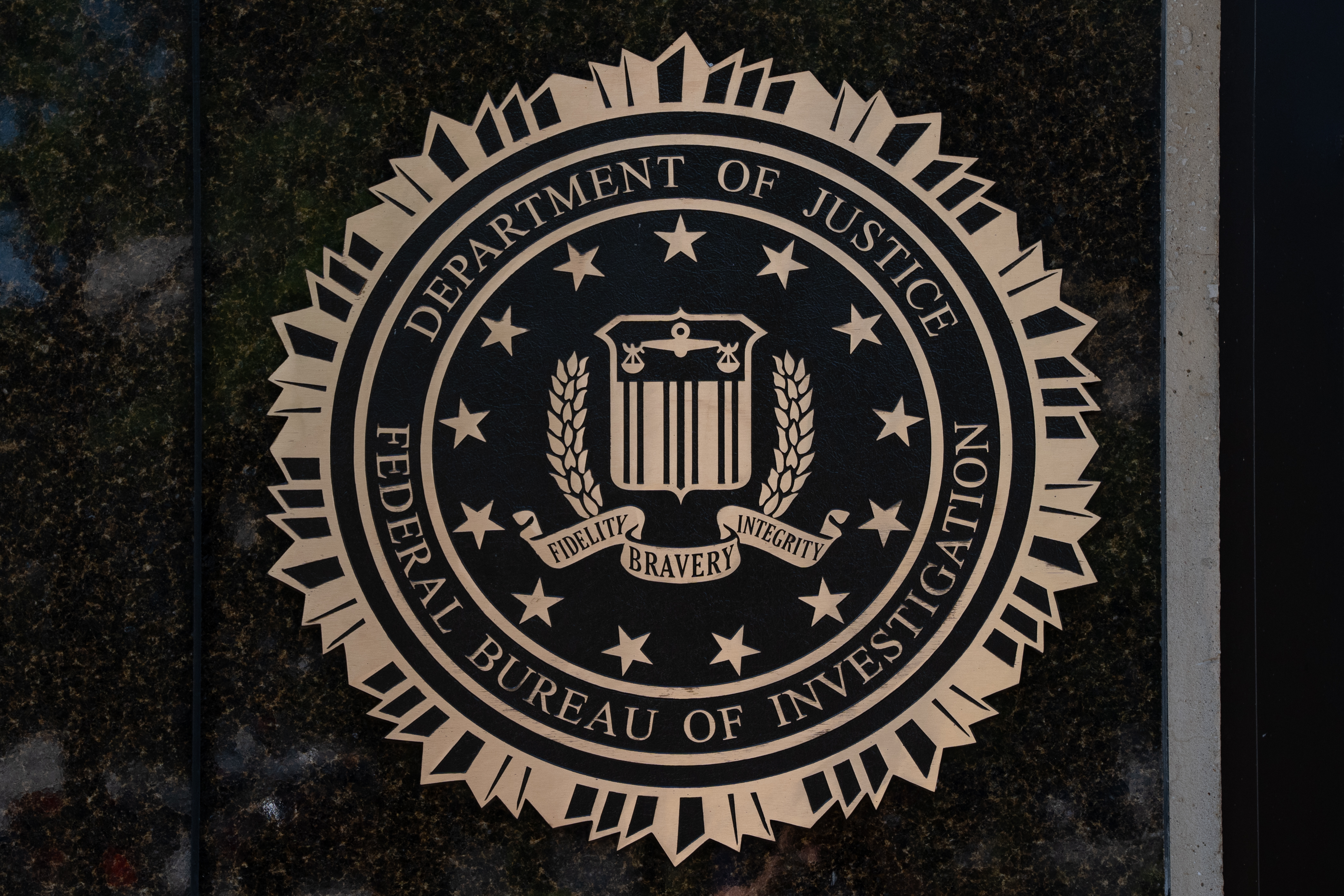 The Federal Bureau of Investigation Seal, as the FBI investigates UFC Vegas 110 betting irregularities.