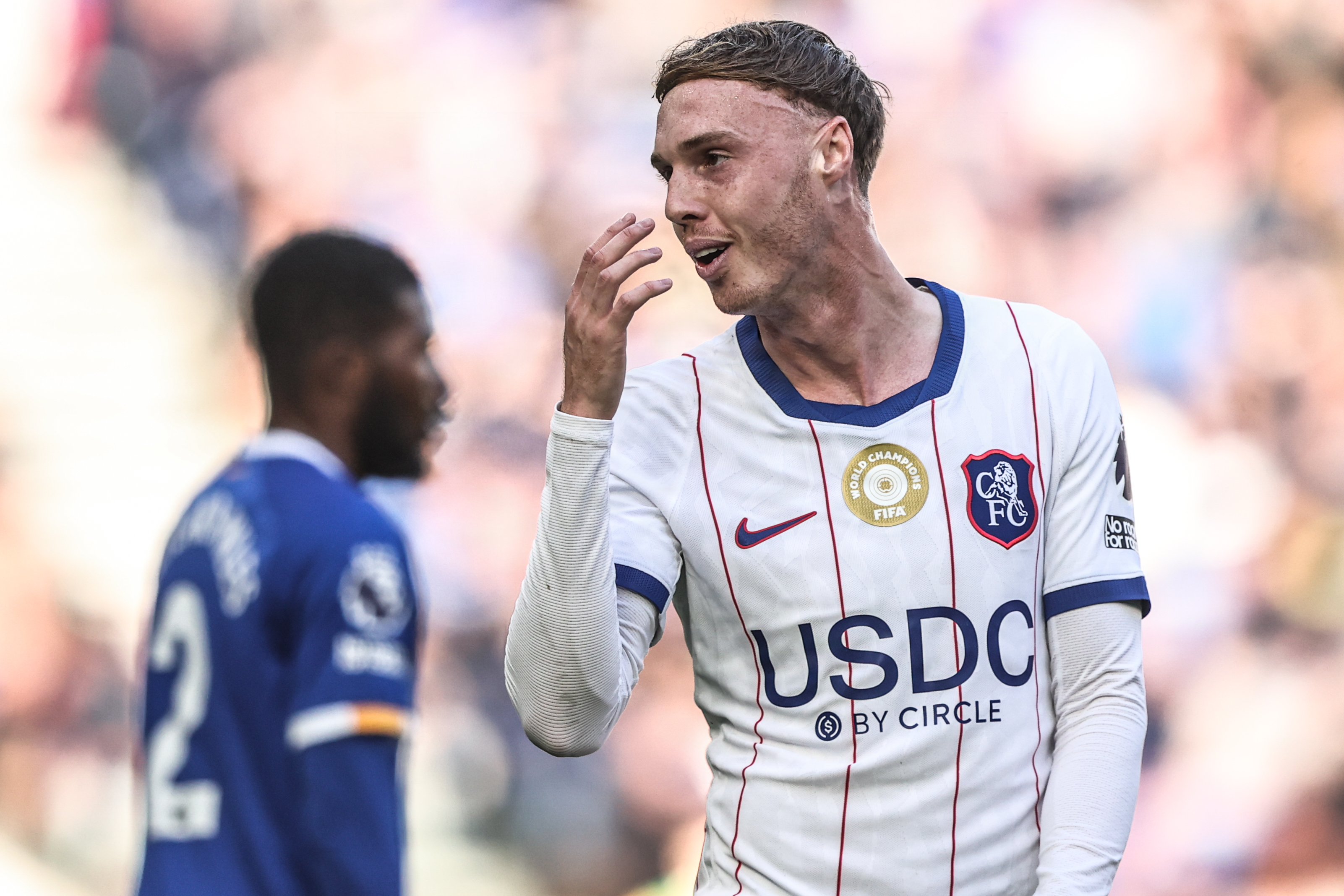Cole Palmer of Chelsea reacts as we make our best Chelsea vs. Tottenham prediction