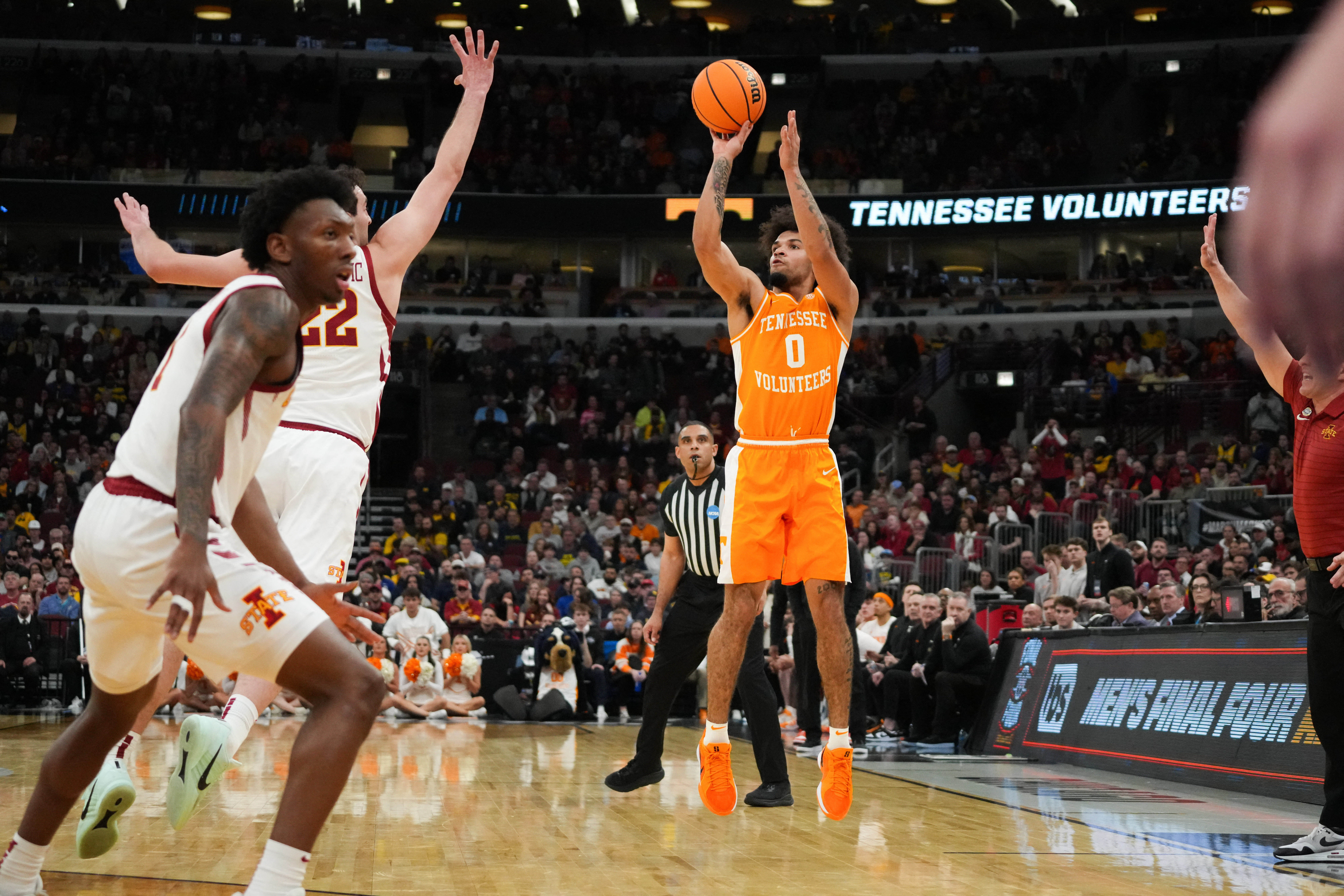 Tennessee's Ja'Kobi Gillespie is the focus of our best March Madness player props today.