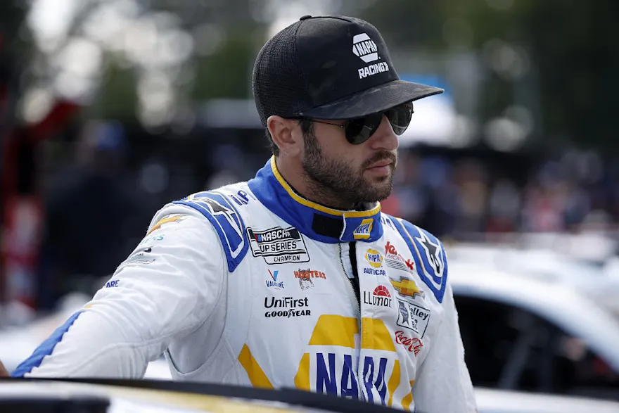 Chase Elliott of the No. 9 NAPA Auto Parts Chevrolet waits on the grid during qualifying for the NASCAR Xfinity Series Shriners Children's 200, and we offer our top odds and picks for the Go Bowling at The Glen.
