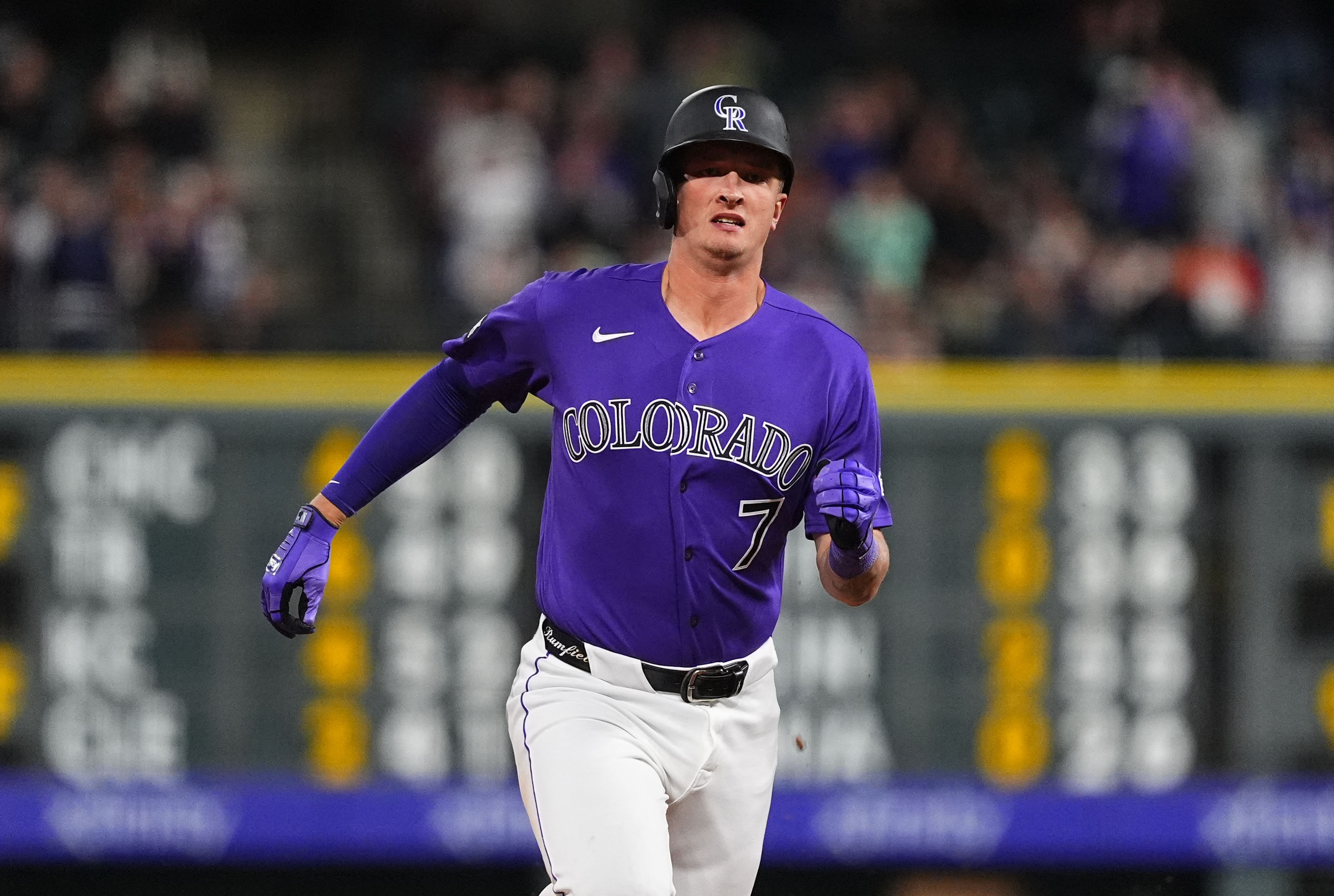 Colorado Rockies first baseman TJ Rumfield hits a triple as we make our best Astros vs. Rockies prediction.