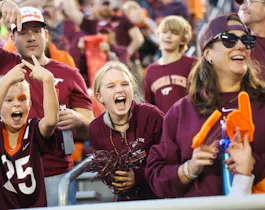 Virginia Tech Hokies fans cheer on in the second half during a game against the Wake Forest Demon Deacons at Lane Stadium as we look at the October betting report for Virginia.