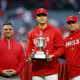 General Manager Perry Minasian, Shohei Ohtani #17 of the Los Angeles Angels as we look at the MLB MVP odds