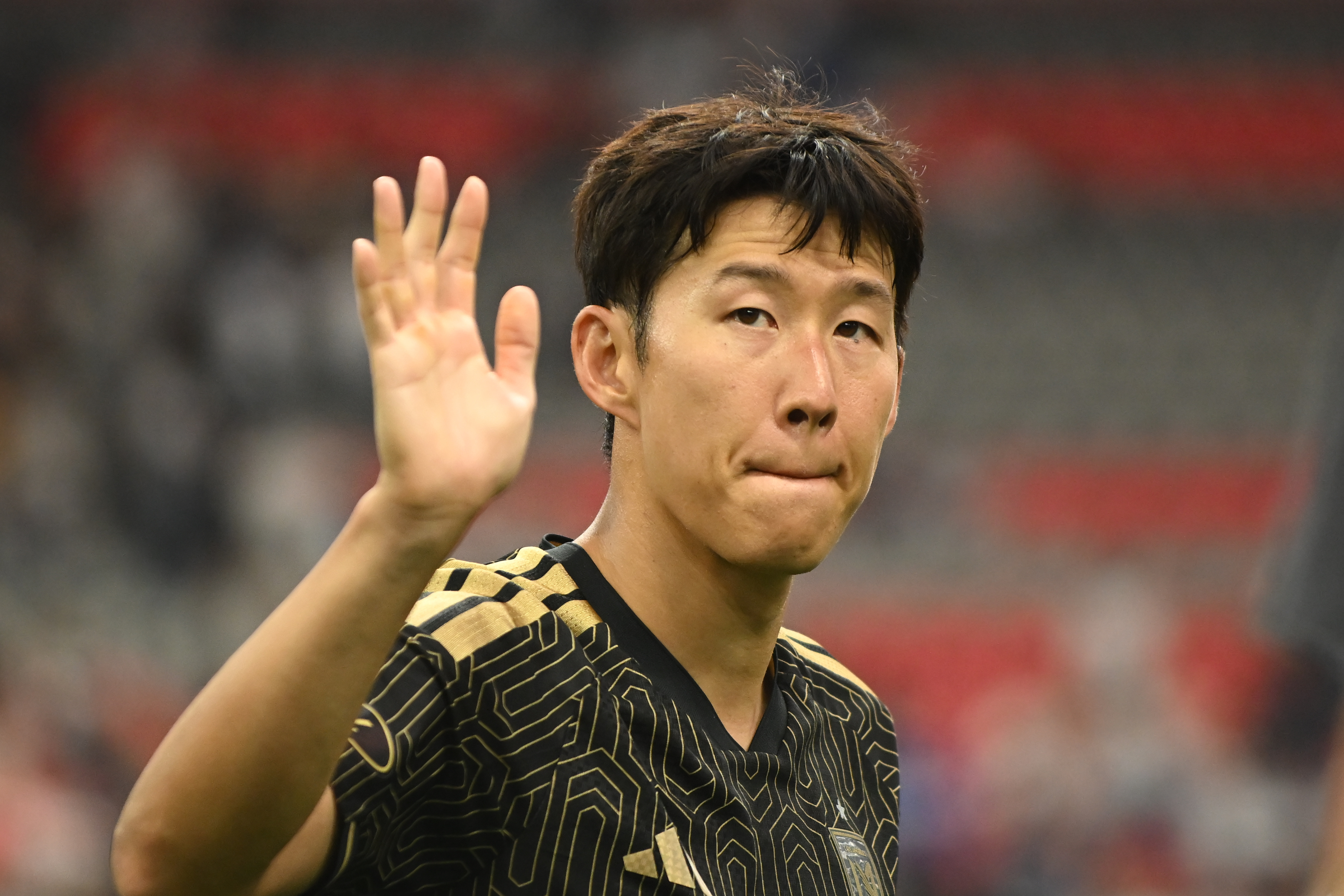 LAFC's Heung-Min Son waves to fans as we make our best LAFC vs. Queretaro prediction.