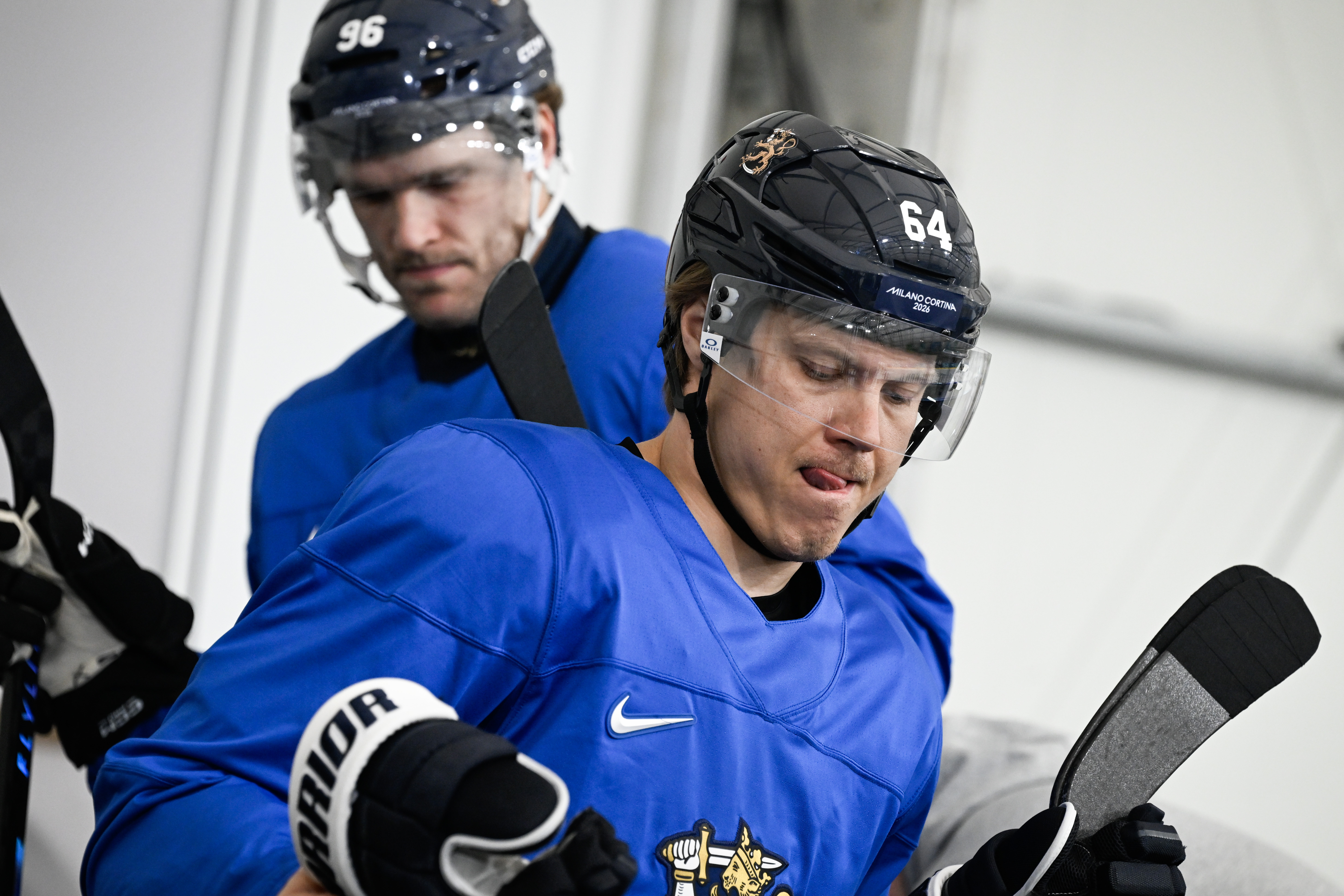 Mikael Granlund and Mikko Rantanen take part in Finland's practice at Milano Rho Ice Hockey Arena as we offer our Slovakia vs. Finland prediction.