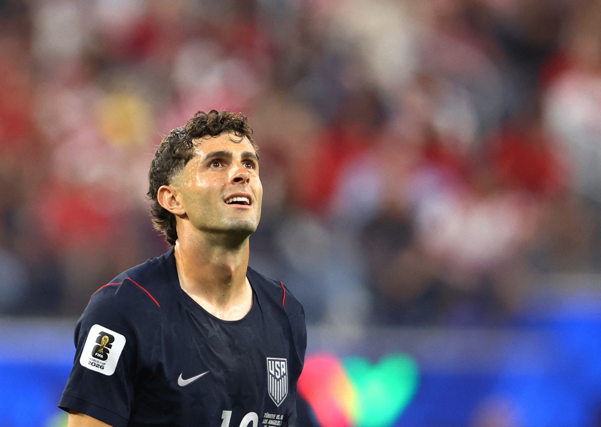Christian Pulisic of the U.S. reacts as we break down our best Christian Pulisic props & odds.