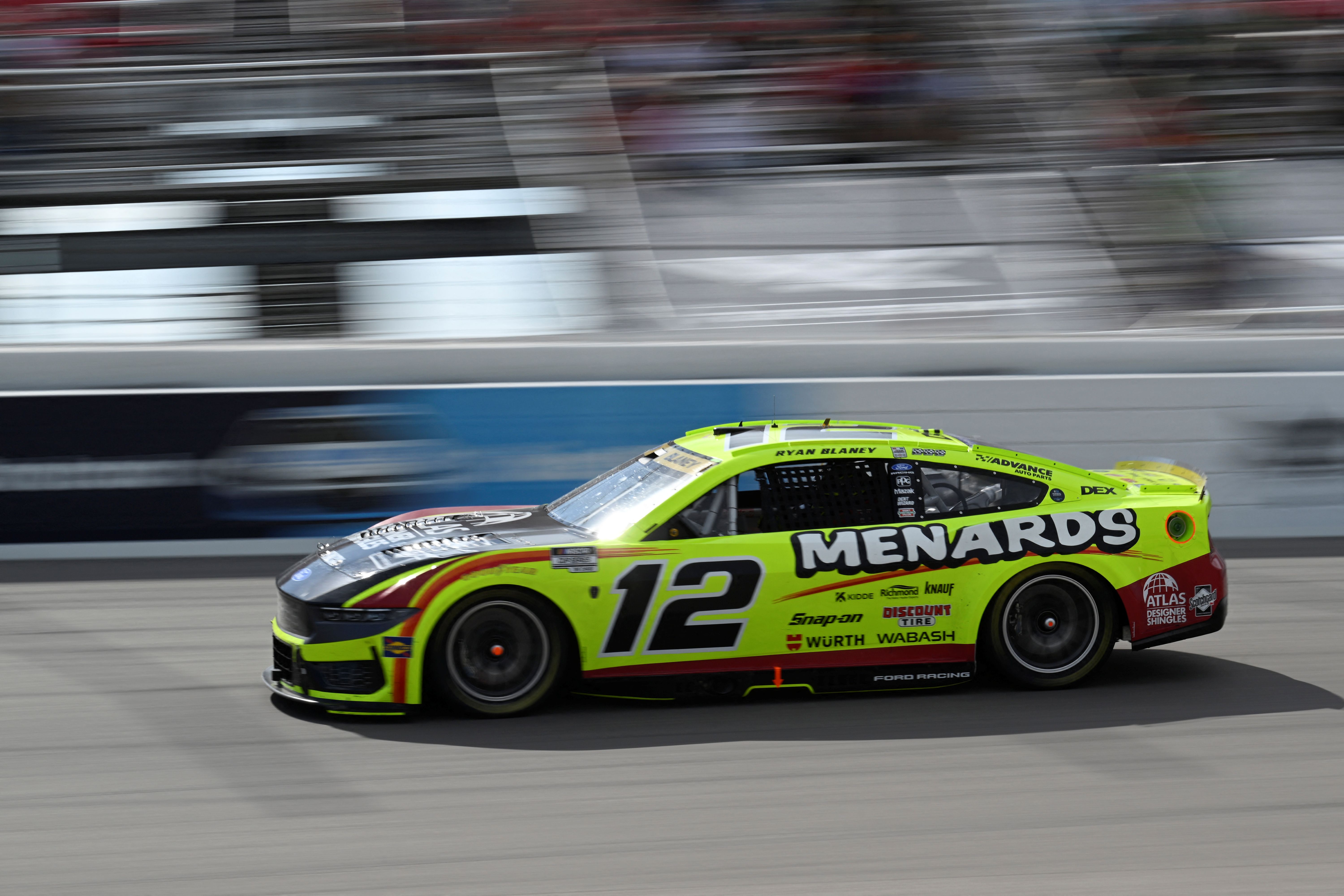 Team Penske driver Ryan Blaney (12) races as we break down our NASCAR predictions at Bristol.