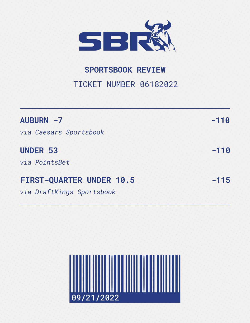 Betting Ticket0921